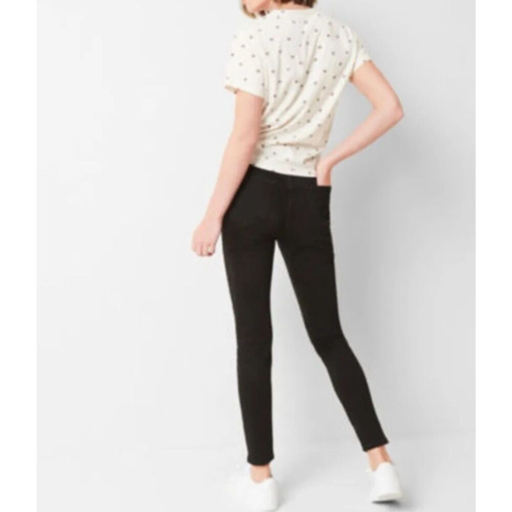 Arizona Juniors Women's High Rise Slimmest Leg Jegging- Size 0 Black - Picture 2 of 5